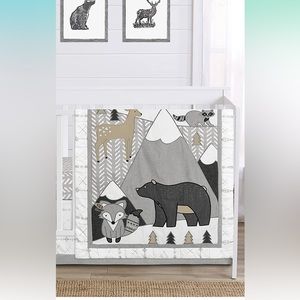 Sweet Jojo Designs Boho Woodland Forest Friends Baby boy Nursery Bedding Set
